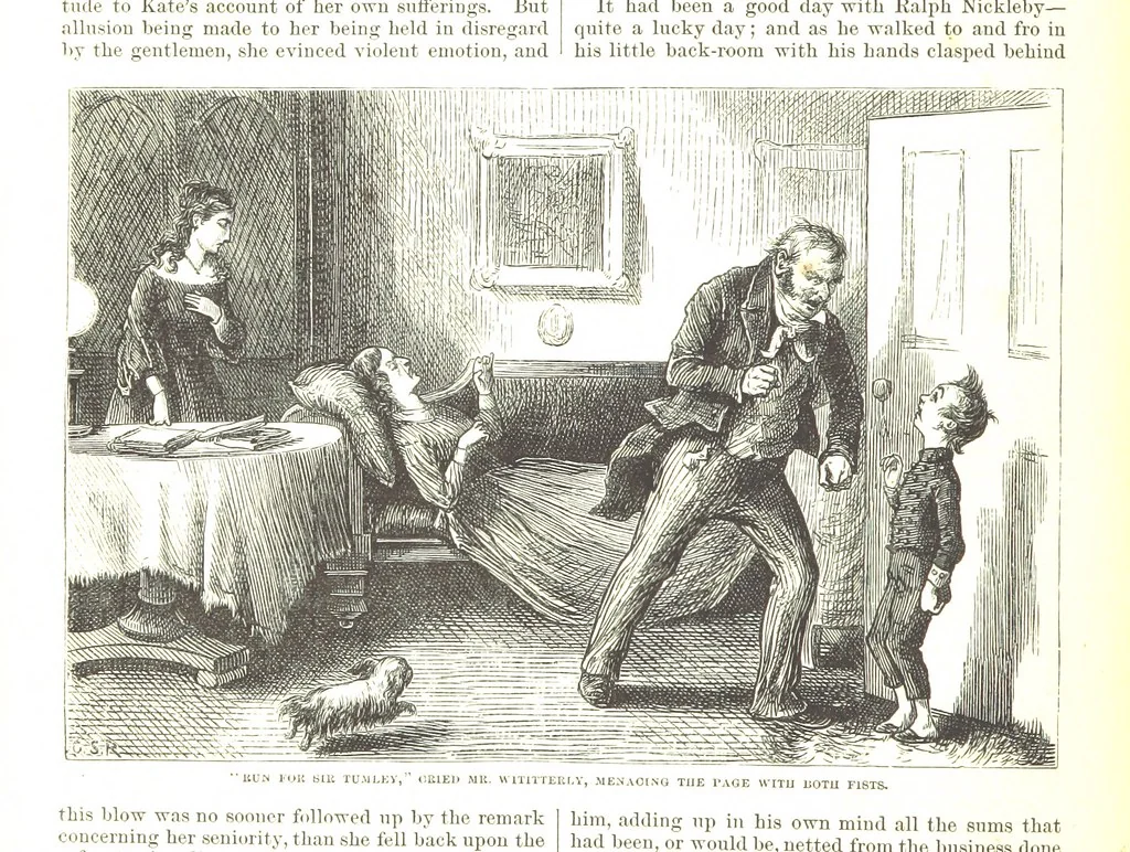 An illustration from Thirty plates, proofs of illustrations to the “Household edition” of the works of Charles Dickens.] [1875, 76], leaf 162