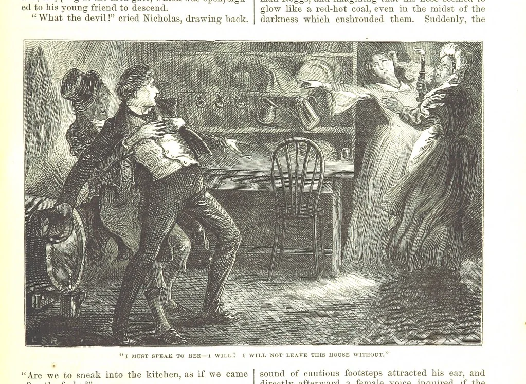 An illustration from Thirty plates, proofs of illustrations to the “Household edition” of the works of Charles Dickens.] [1875, 76], leaf 225