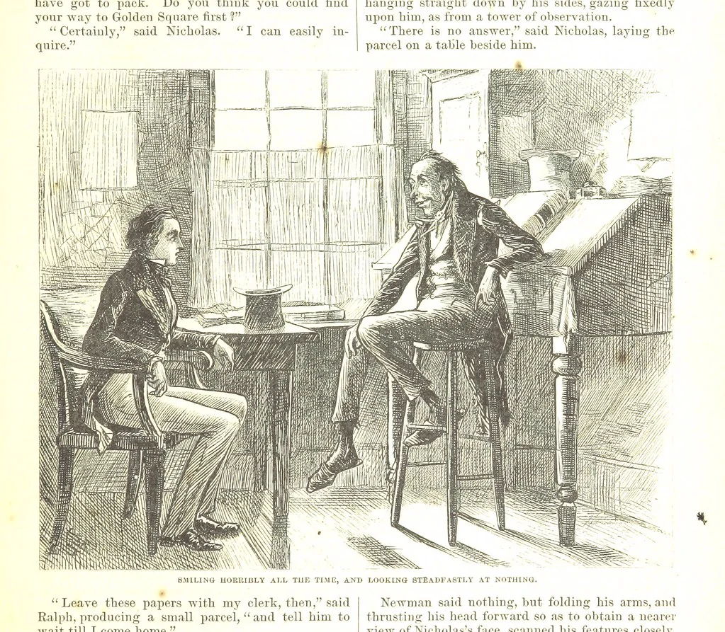 An illustration from Thirty plates, proofs of illustrations to the “Household edition” of the works of Charles Dickens.] [1875, 76], leaf 29