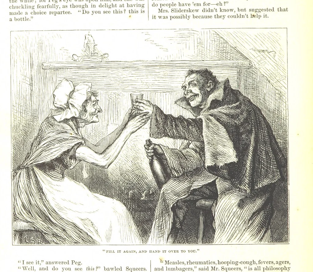 An illustration from Thirty plates, proofs of illustrations to the “Household edition” of the works of Charles Dickens.] [1875, 76], leaf 312