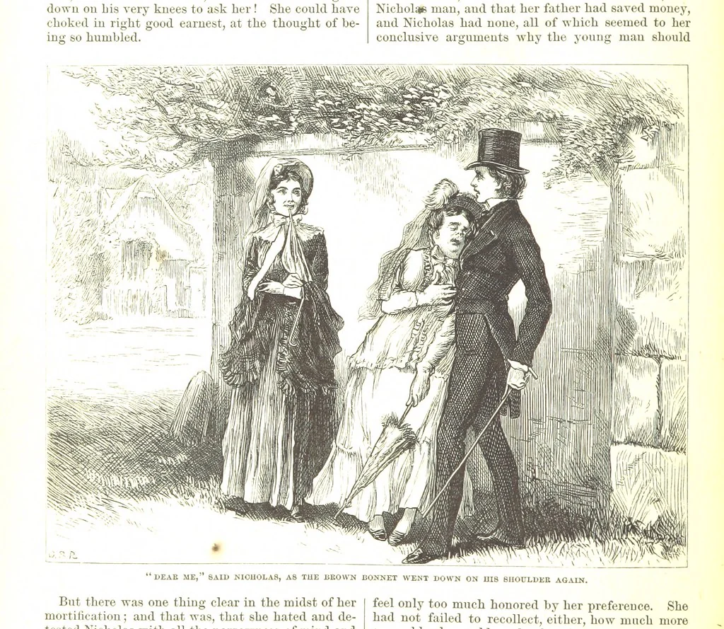 An illustration from Thirty plates, proofs of illustrations to the “Household edition” of the works of Charles Dickens.] [1875, 76], leaf 70