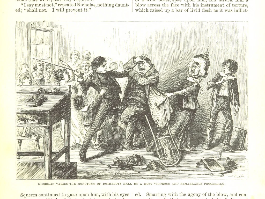 An illustration from Thirty plates, proofs of illustrations to the “Household edition” of the works of Charles Dickens.] [1875, 76], leaf 75