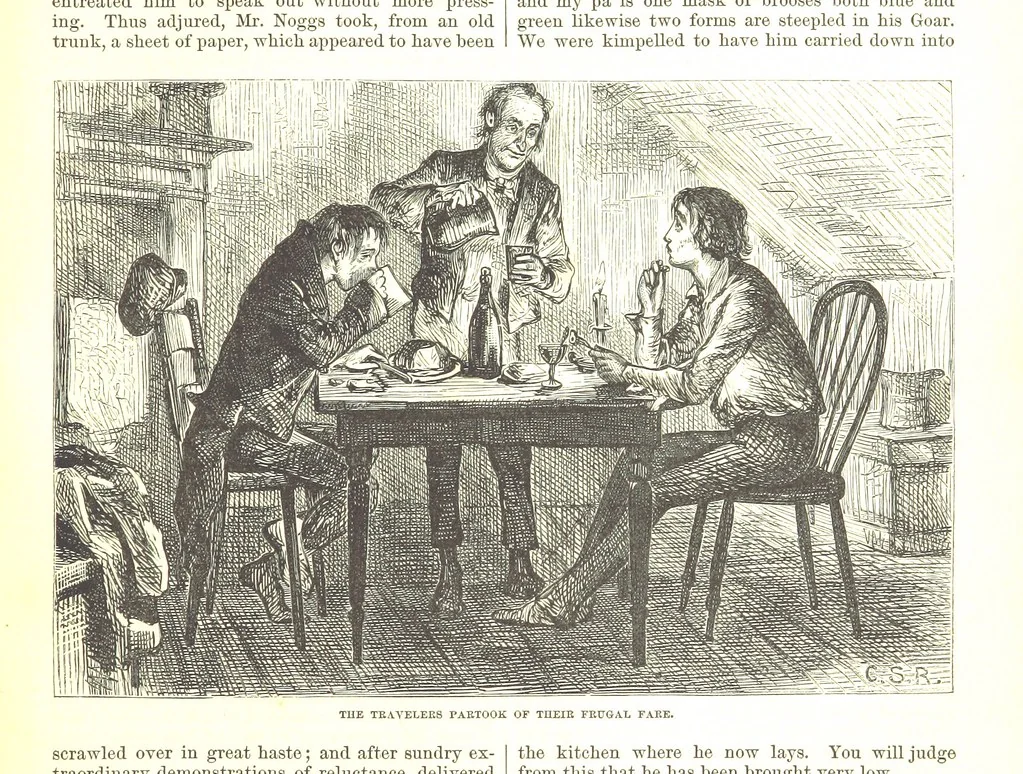 An illustration from Thirty plates, proofs of illustrations to the “Household edition” of the works of Charles Dickens.] [1875, 76], leaf 83