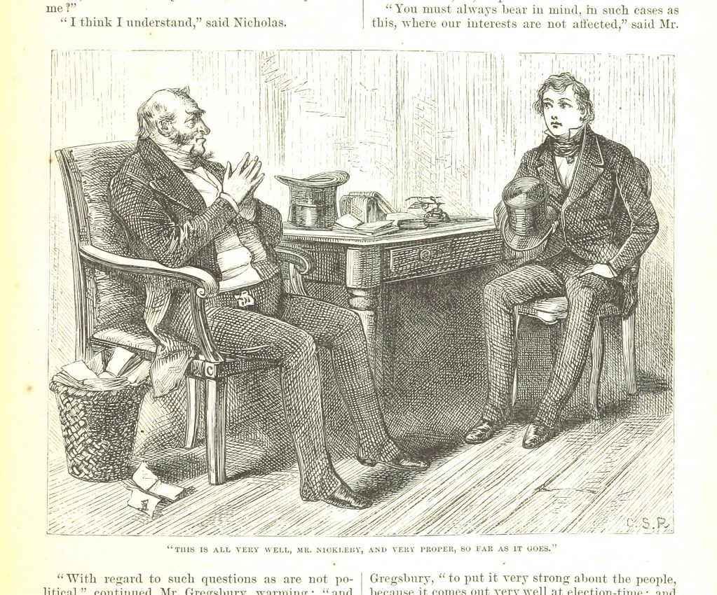 An illustration from Thirty plates, proofs of illustrations to the “Household edition” of the works of Charles Dickens.] [1875, 76], leaf 93