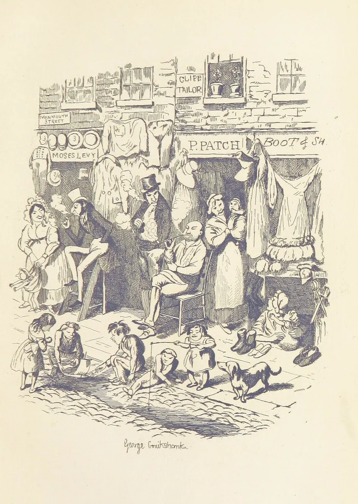 An illustration from Works of Charles Dickens. New illustrated library edition. [With a preface to each work by Edwin P. Whipple, 1876, leaf 105