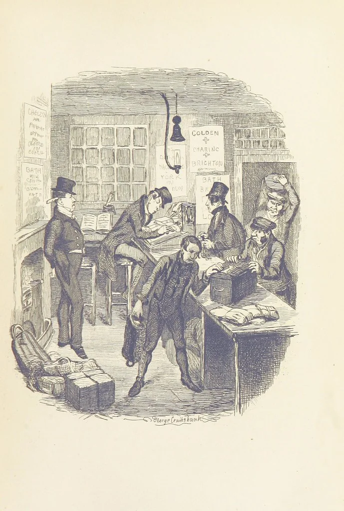 An illustration from Works of Charles Dickens. New illustrated library edition. [With a preface to each work by Edwin P. Whipple, 1876, leaf 171