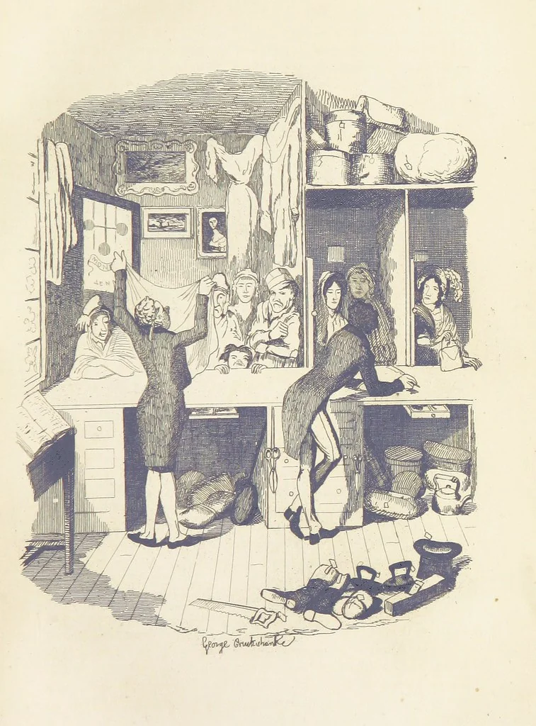 An illustration from Works of Charles Dickens. New illustrated library edition. [With a preface to each work by Edwin P. Whipple, 1876, leaf 233