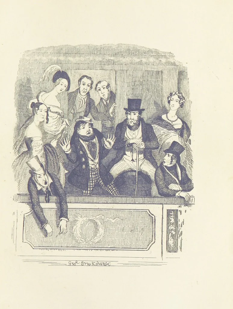 An illustration from Works of Charles Dickens. New illustrated library edition. [With a preface to each work by Edwin P. Whipple, 1876, leaf 323