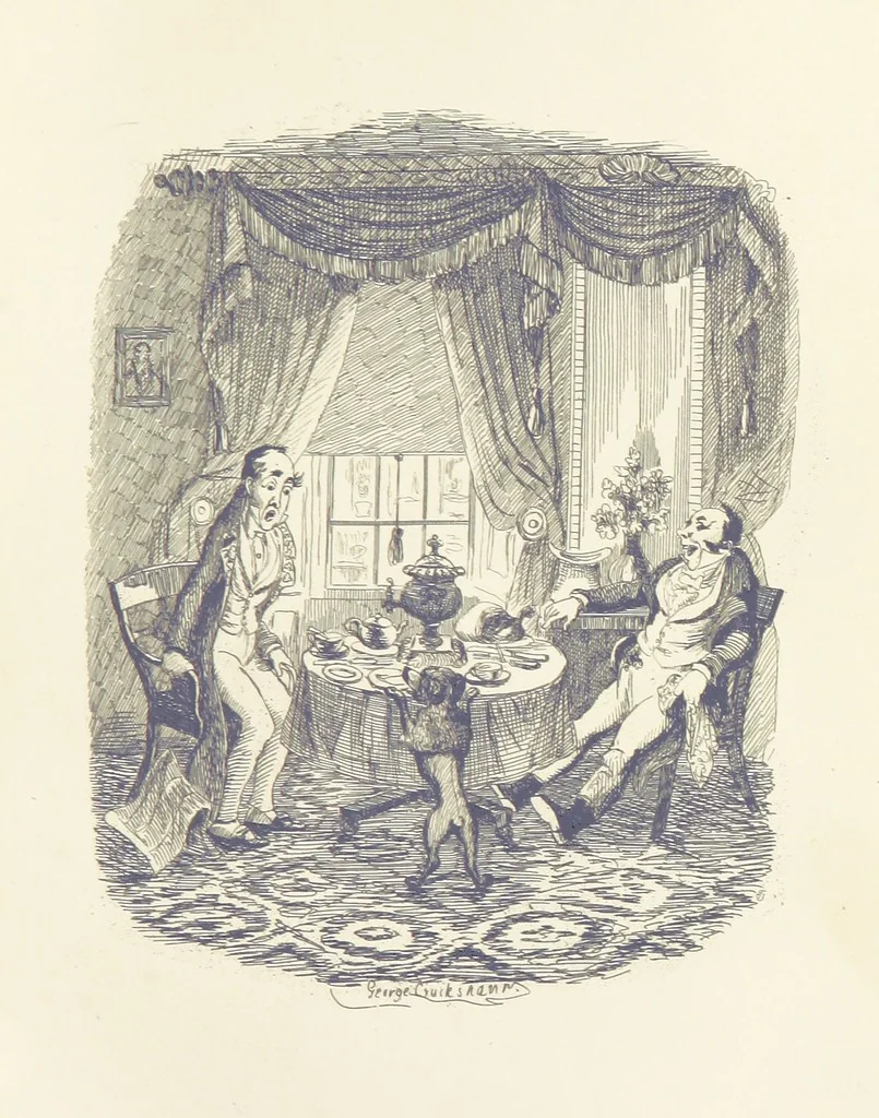 An illustration from Works of Charles Dickens. New illustrated library edition. [With a preface to each work by Edwin P. Whipple, 1876, leaf 375