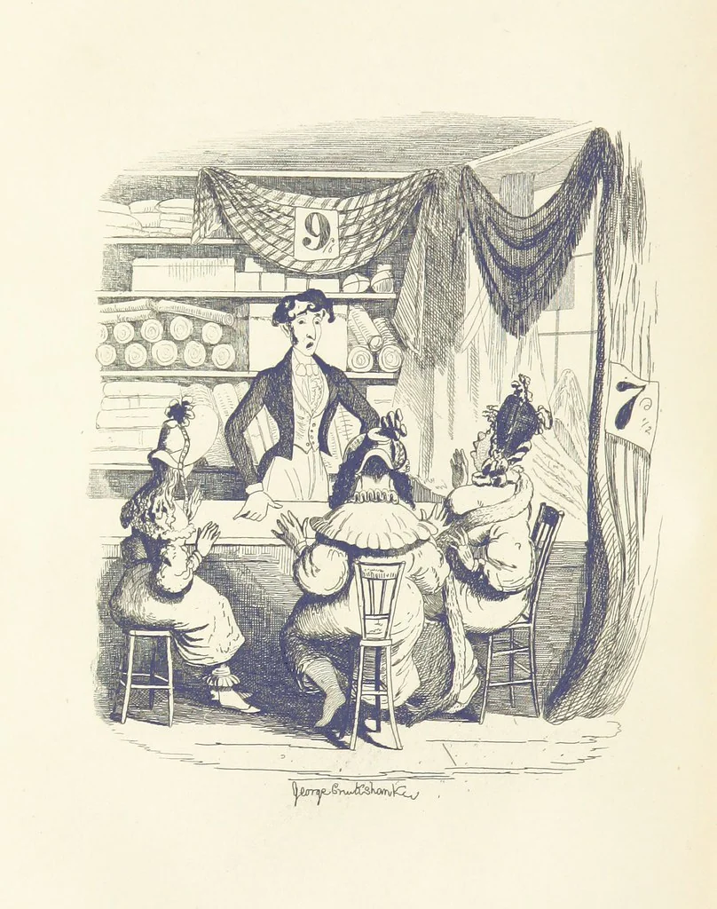 An illustration from Works of Charles Dickens. New illustrated library edition. [With a preface to each work by Edwin P. Whipple, 1876, leaf 422