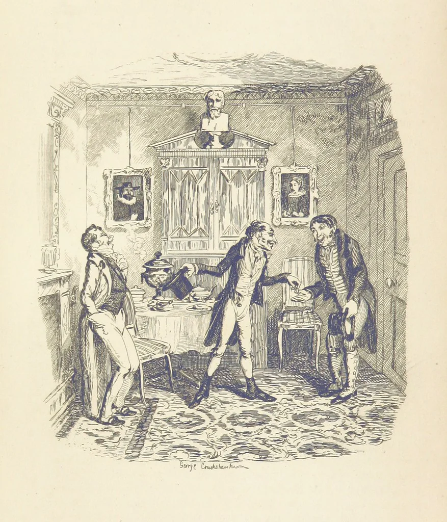 An illustration from Works of Charles Dickens. New illustrated library edition. [With a preface to each work by Edwin P. Whipple, 1876, leaf 50