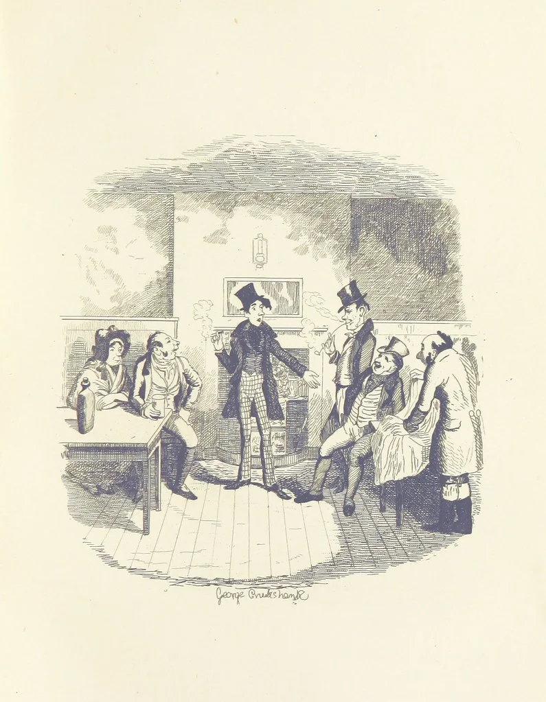 An illustration from Works of Charles Dickens. New illustrated library edition. [With a preface to each work by Edwin P. Whipple, 1876, leaf 527