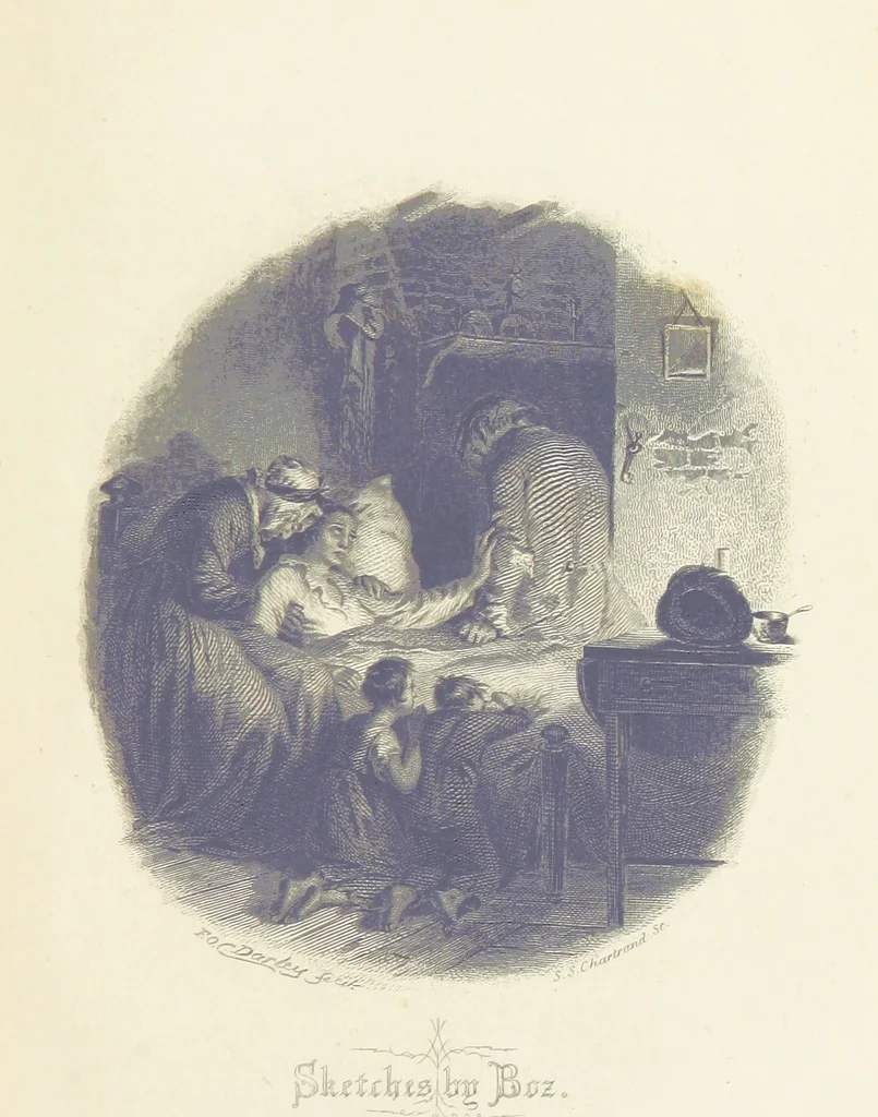 An illustration from Works of Charles Dickens. New illustrated library edition. [With a preface to each work by Edwin P. Whipple, 1876, leaf 567