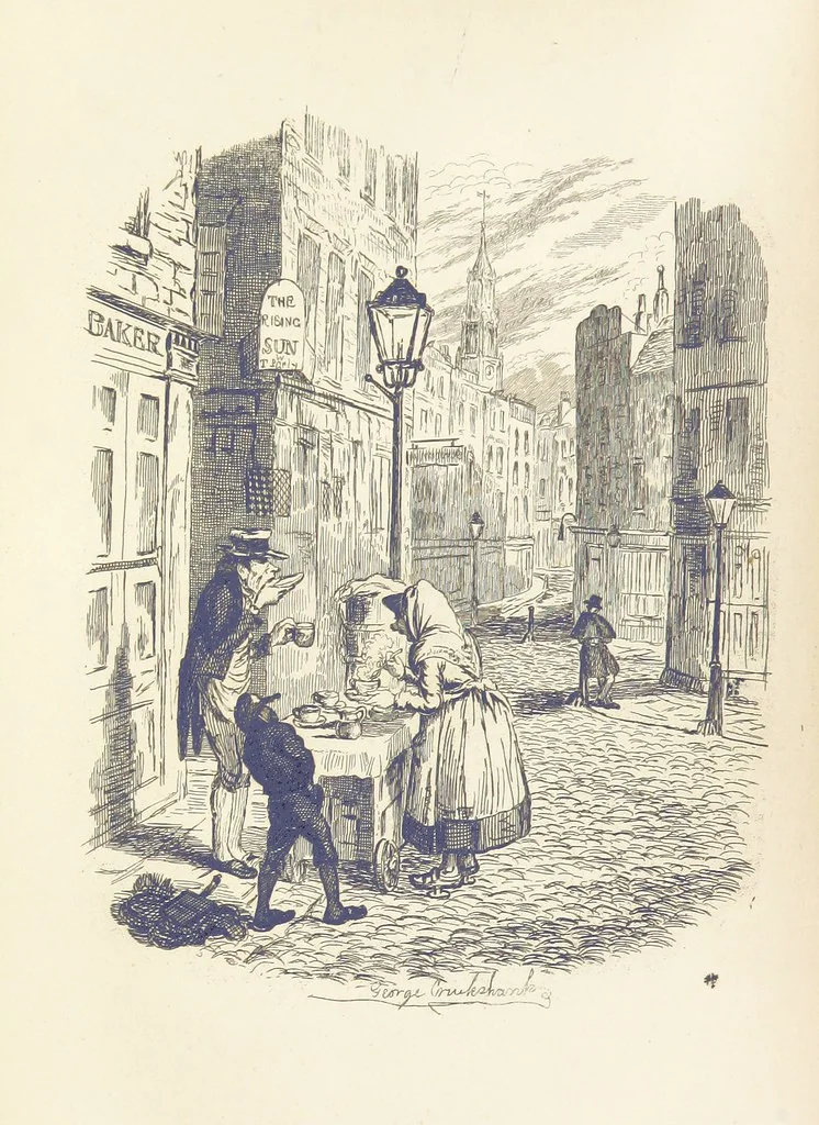 An illustration from Works of Charles Dickens. New illustrated library edition. [With a preface to each work by Edwin P. Whipple, 1876, leaf 76