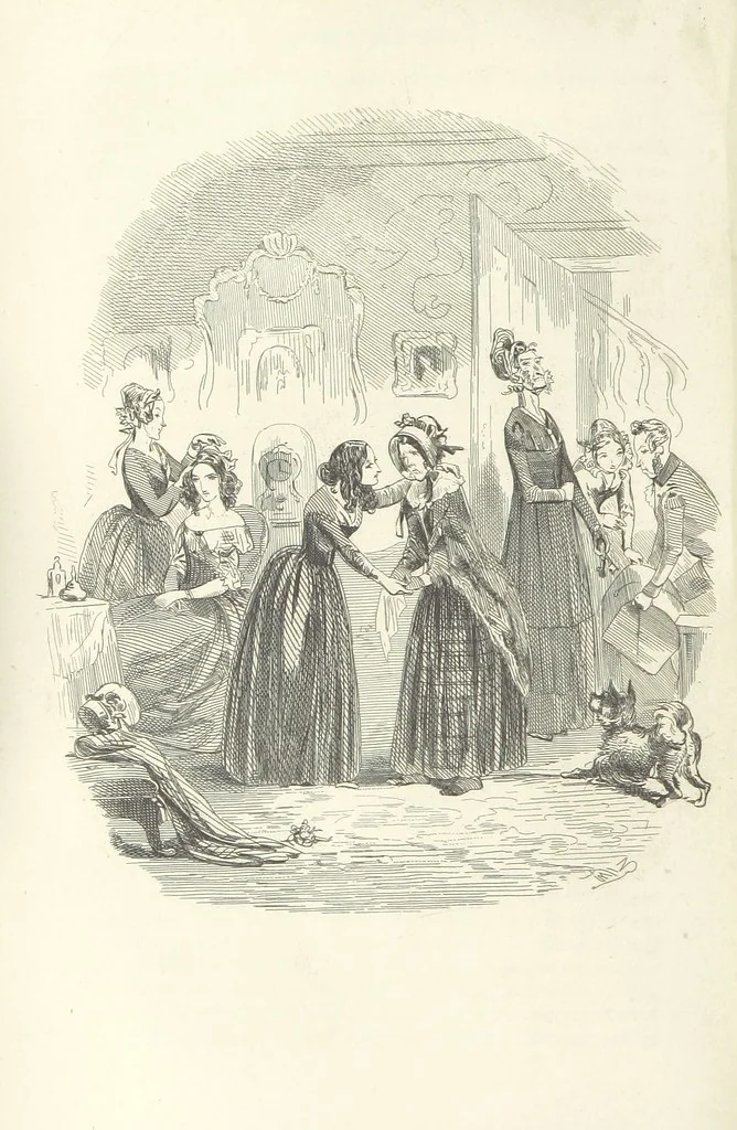 An illustration from Works of Charles Dickens. New illustrated library edition. [With a preface to each work by Edwin P. Whipple, leaf 228