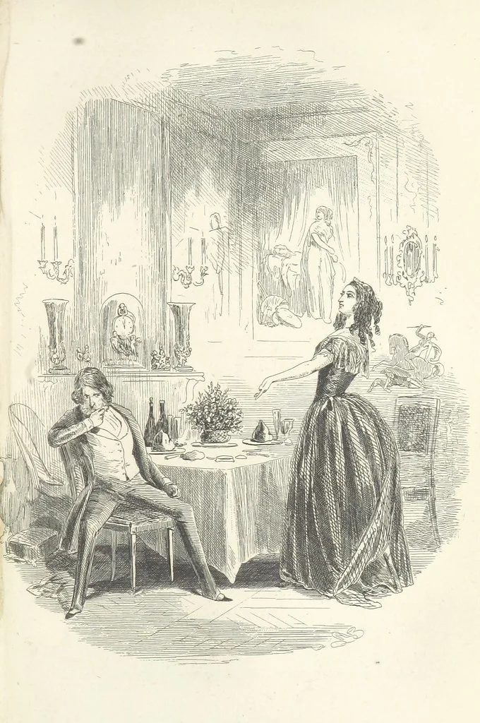 An illustration from Works of Charles Dickens. New illustrated library edition. [With a preface to each work by Edwin P. Whipple, leaf 387