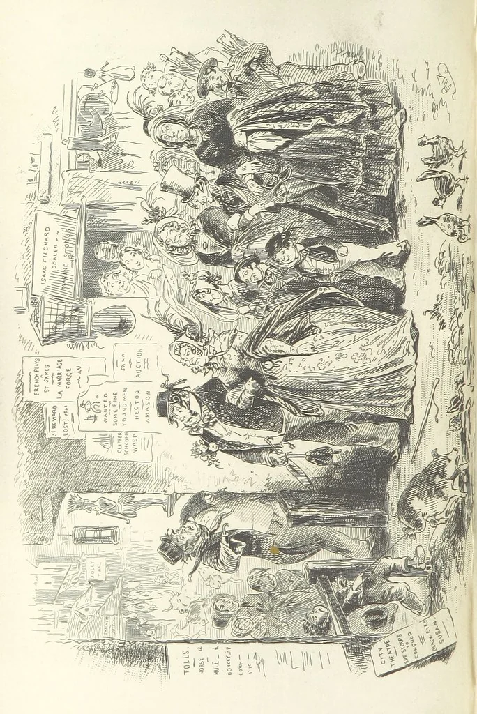 An illustration from Works of Charles Dickens. New illustrated library edition. [With a preface to each work by Edwin P. Whipple, leaf 492