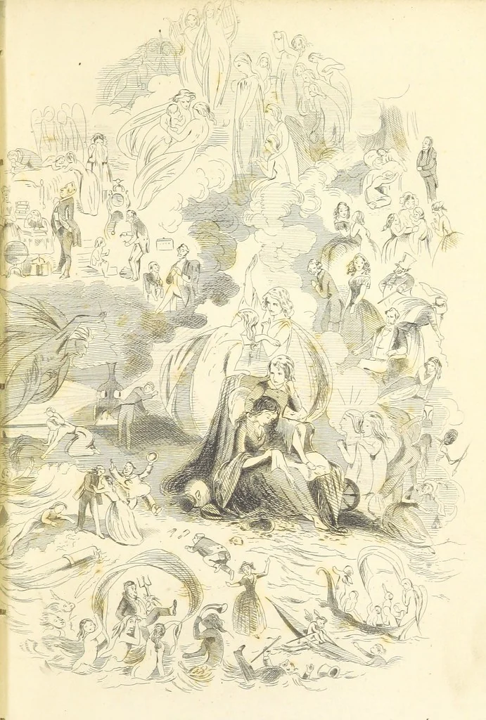 An illustration from Works of Charles Dickens. New illustrated library edition. [With a preface to each work by Edwin P. Whipple, leaf 519