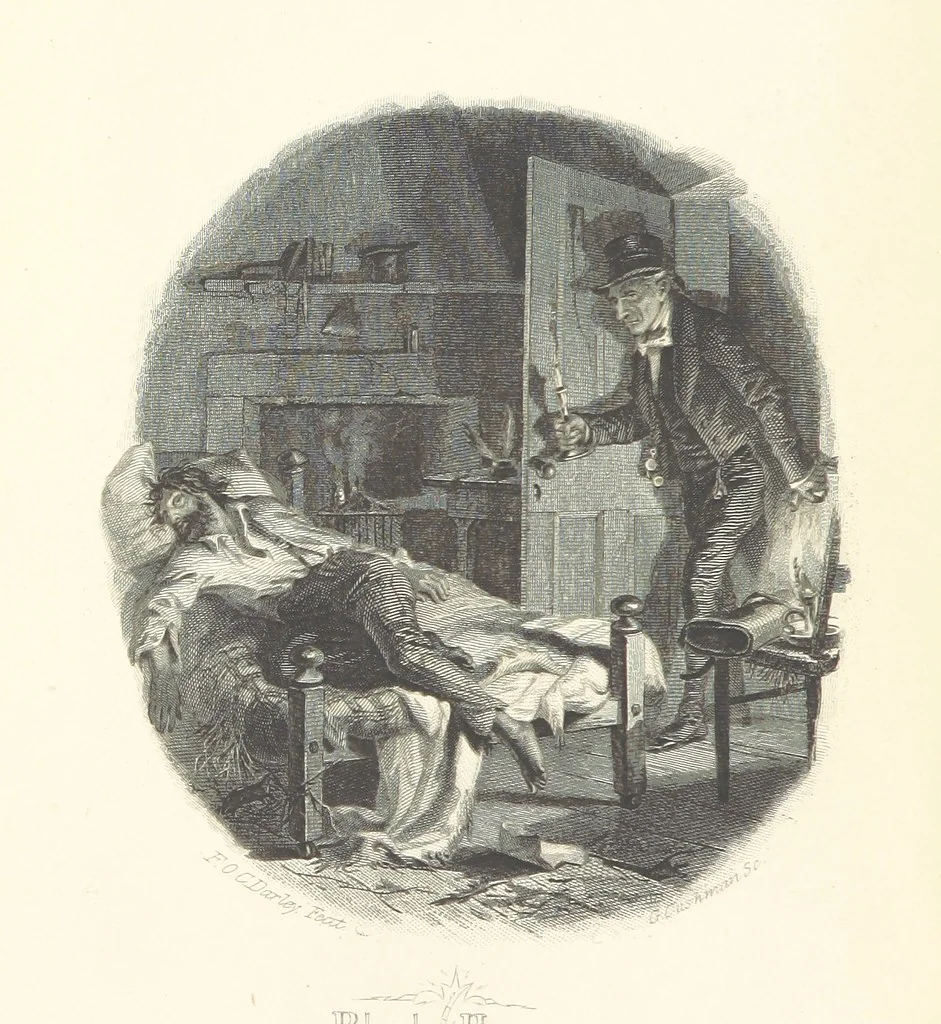 An illustration from Works of Charles Dickens. New illustrated library edition. [With a preface to each work by Edwin P. Whipple, leaf 10