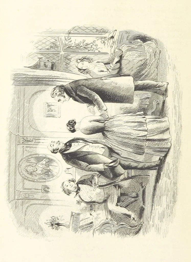 An illustration from Works of Charles Dickens. New illustrated library edition. [With a preface to each work by Edwin P. Whipple, leaf 200
