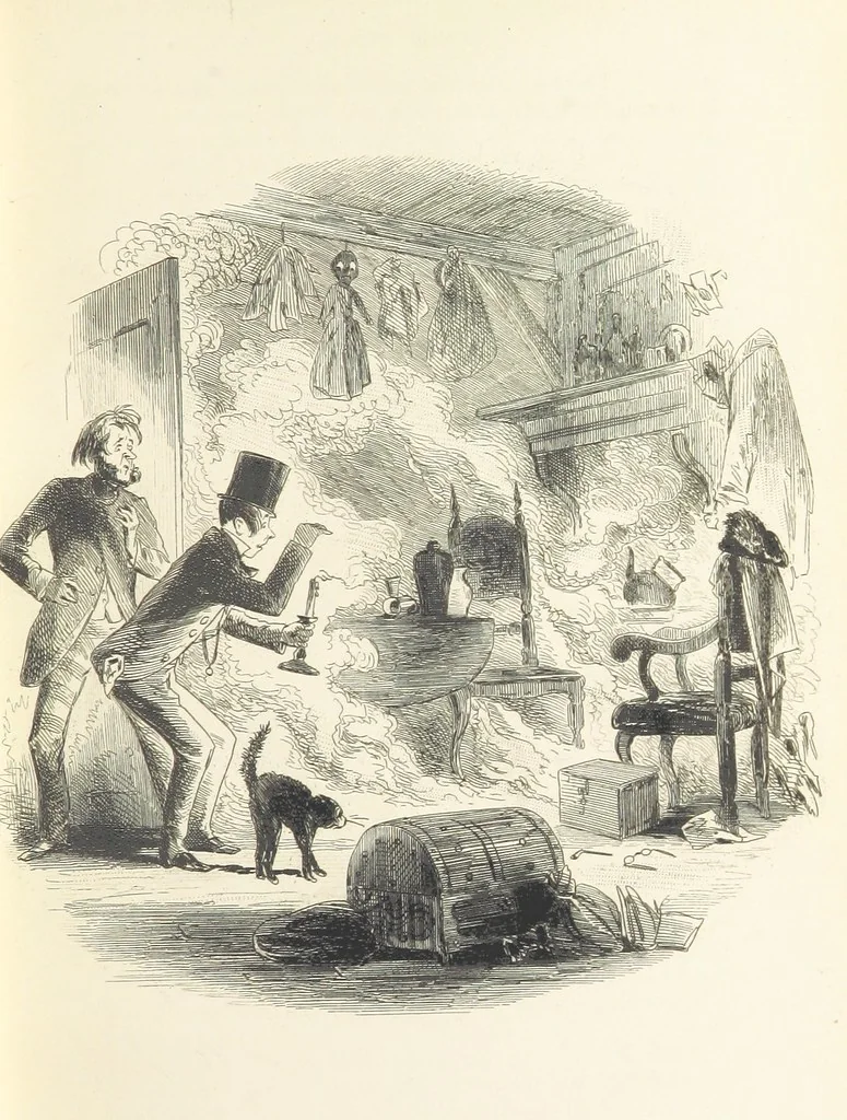 An illustration from Works of Charles Dickens. New illustrated library edition. [With a preface to each work by Edwin P. Whipple, leaf 35