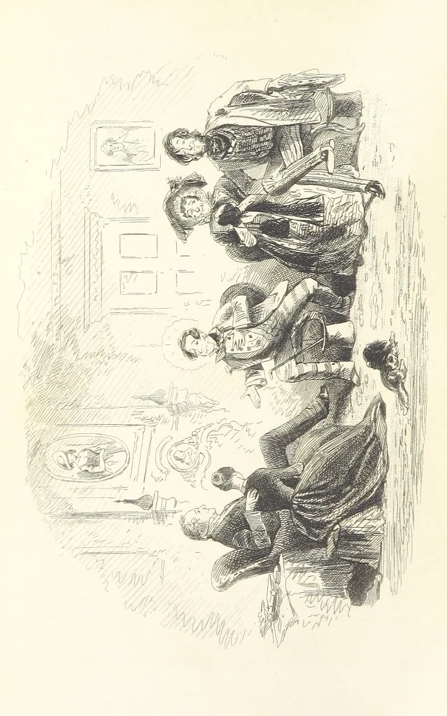 An illustration from Works of Charles Dickens. New illustrated library edition. [With a preface to each work by Edwin P. Whipple, leaf 490