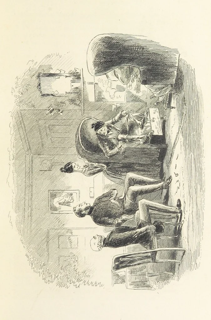 An illustration from Works of Charles Dickens. New illustrated library edition. [With a preface to each work by Edwin P. Whipple, leaf 65
