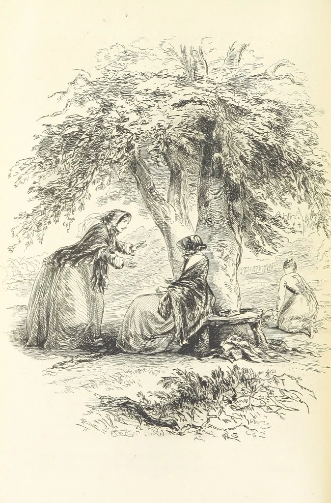 An illustration from Works of Charles Dickens. New illustrated library edition. [With a preface to each work by Edwin P. Whipple, leaf 96