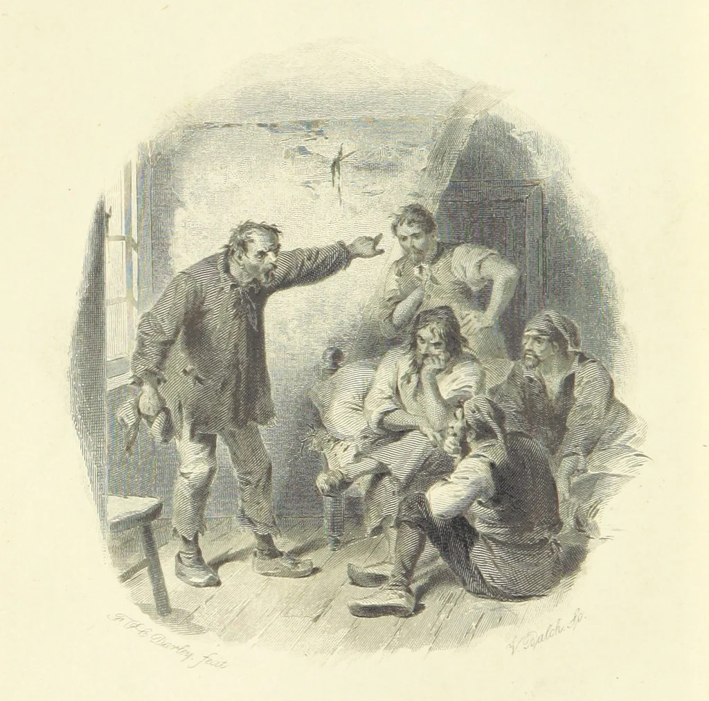 An illustration from Works of Charles Dickens. New illustrated library edition. [With a preface to each work by Edwin P. Whipple, leaf 10