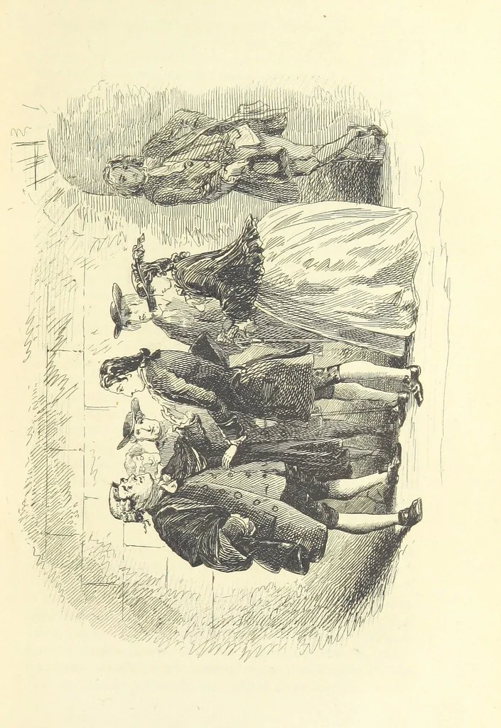 An illustration from Works of Charles Dickens. New illustrated library edition. [With a preface to each work by Edwin P. Whipple, leaf 117