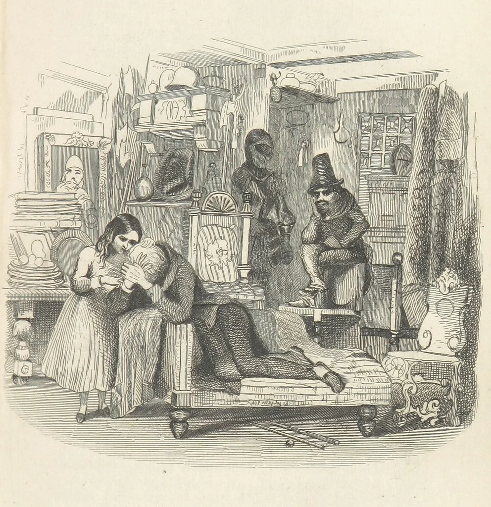 An illustration from Works of Charles Dickens. New illustrated library edition. [With a preface to each work by Edwin P. Whipple, leaf 109
