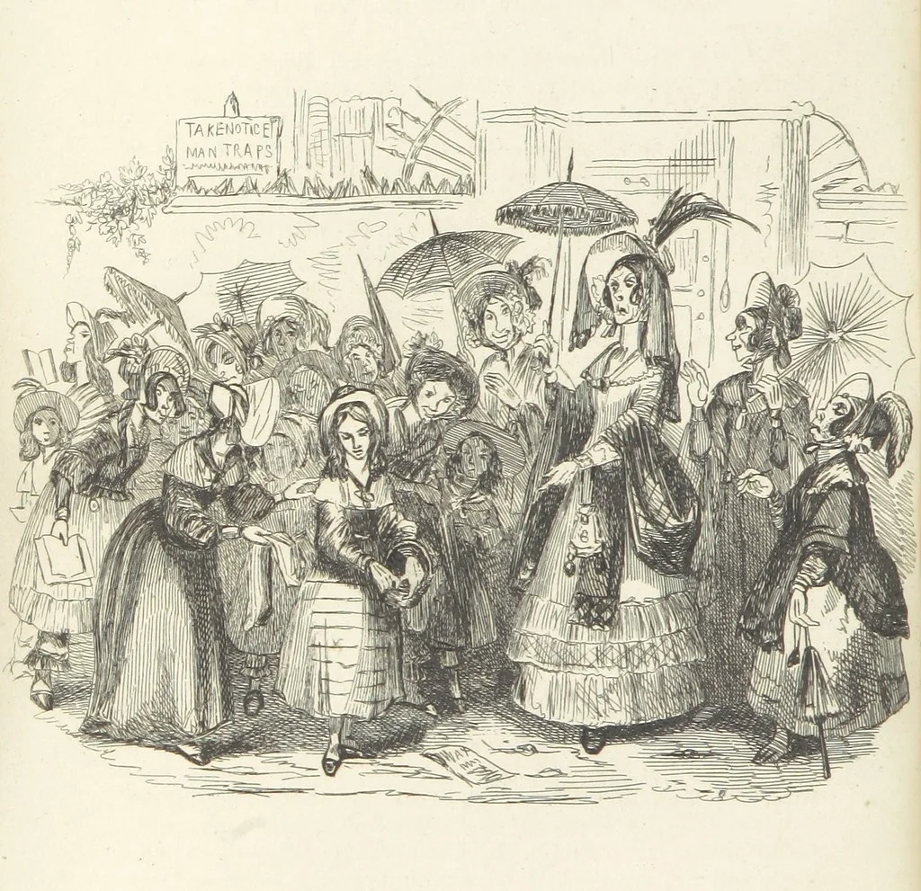 An illustration from Works of Charles Dickens. New illustrated library edition. [With a preface to each work by Edwin P. Whipple, leaf 302