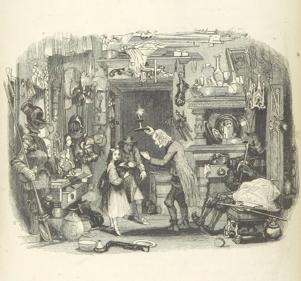 An illustration from Works of Charles Dickens. New illustrated library edition. [With a preface to each work by Edwin P. Whipple, leaf 34