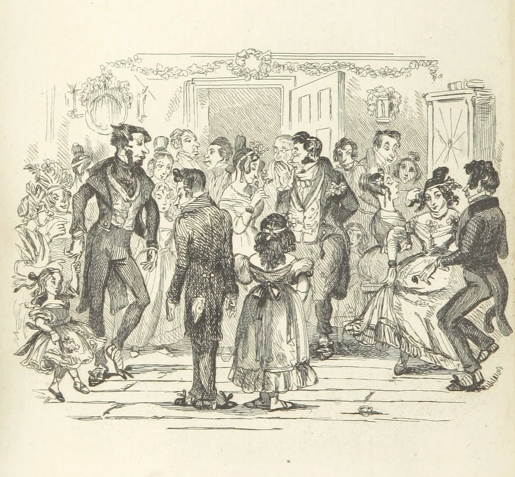 An illustration from Works of Charles Dickens. New illustrated library edition. [With a preface to each work by Edwin P. Whipple, leaf 98