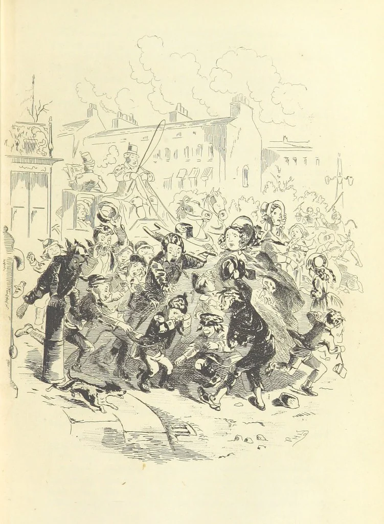 An illustration from Works of Charles Dickens. New illustrated library edition. [With a preface to each work by Edwin P. Whipple, leaf 125