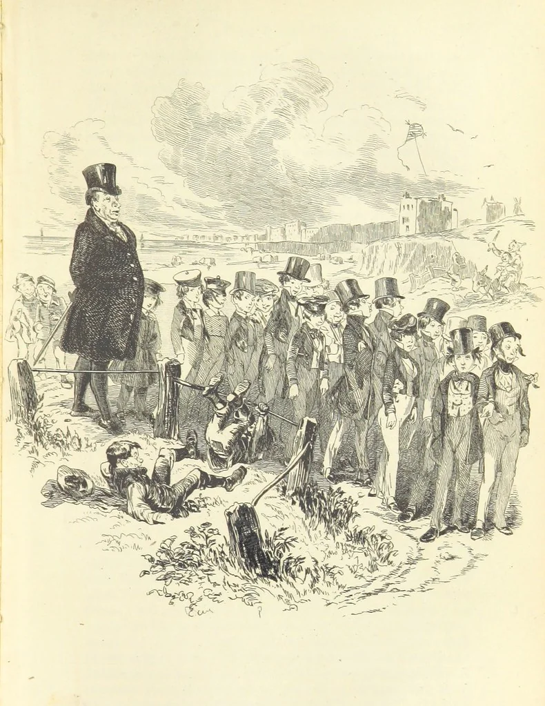 An illustration from Works of Charles Dickens. New illustrated library edition. [With a preface to each work by Edwin P. Whipple, leaf 223