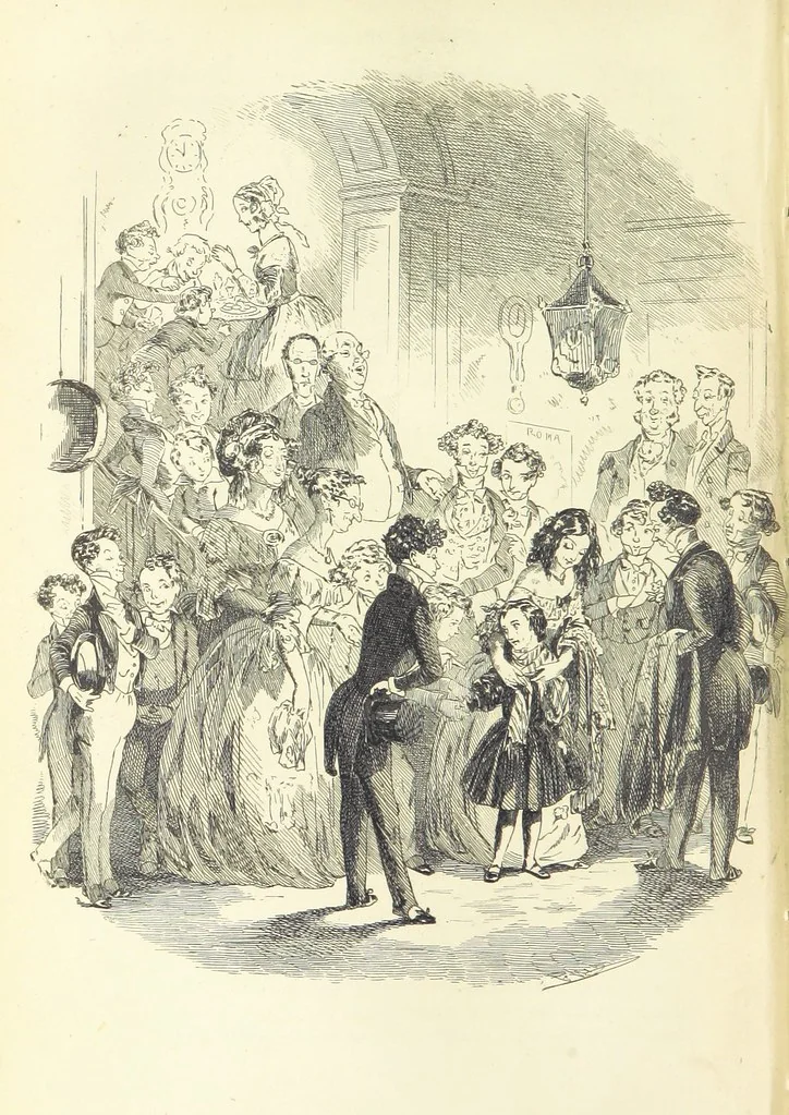 An illustration from Works of Charles Dickens. New illustrated library edition. [With a preface to each work by Edwin P. Whipple, leaf 274