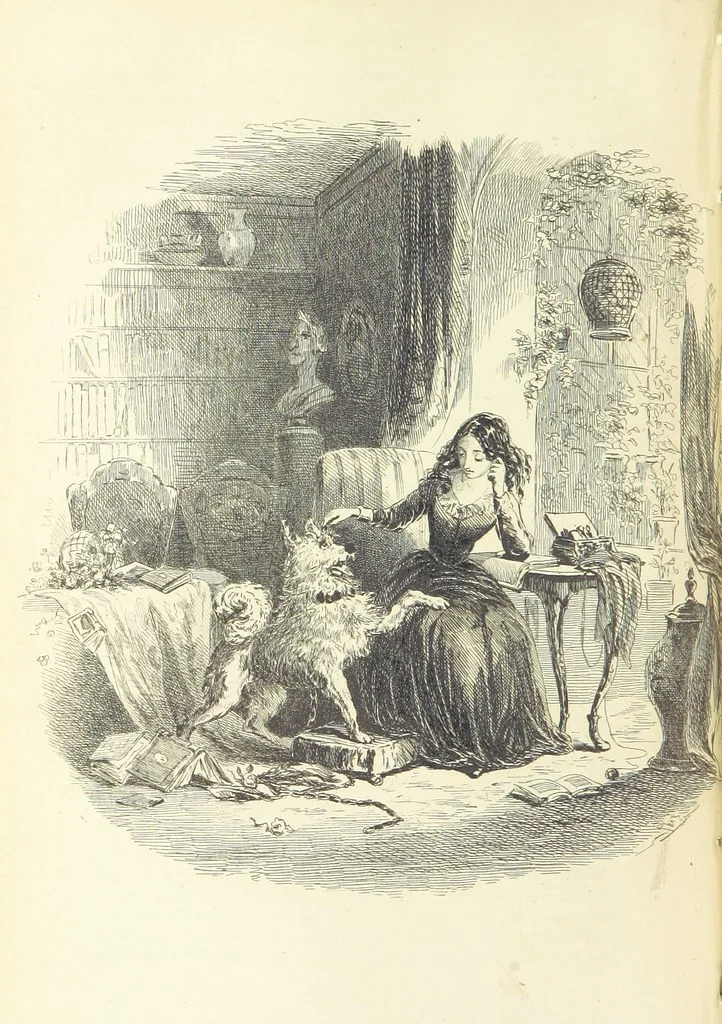 An illustration from Works of Charles Dickens. New illustrated library edition. [With a preface to each work by Edwin P. Whipple, leaf 328
