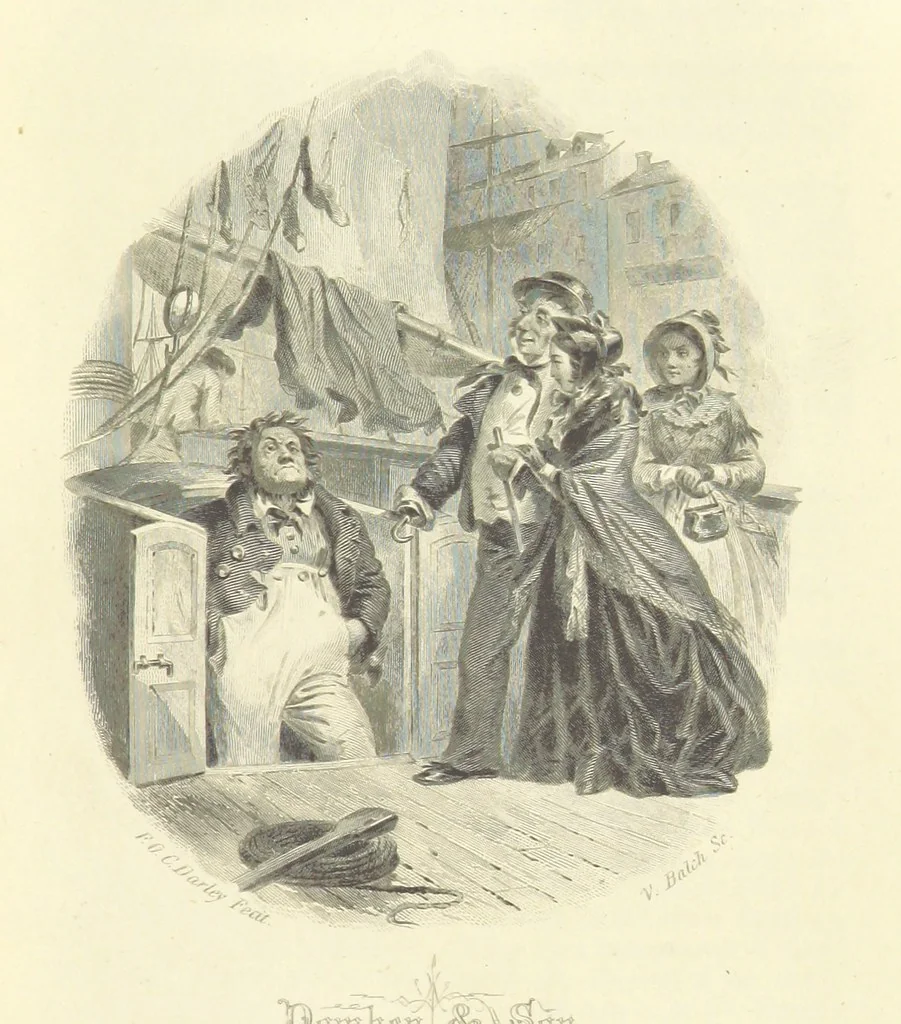 An illustration from Works of Charles Dickens. New illustrated library edition. [With a preface to each work by Edwin P. Whipple, leaf 421