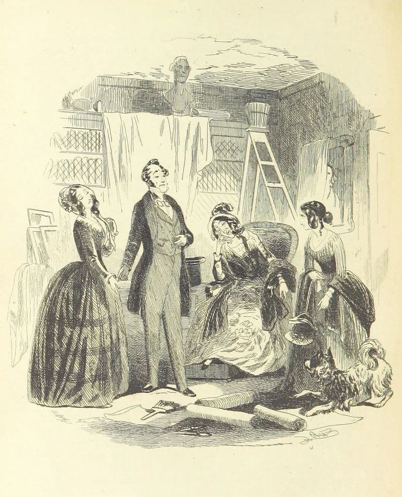 An illustration from Works of Charles Dickens. New illustrated library edition. [With a preface to each work by Edwin P. Whipple, leaf 502