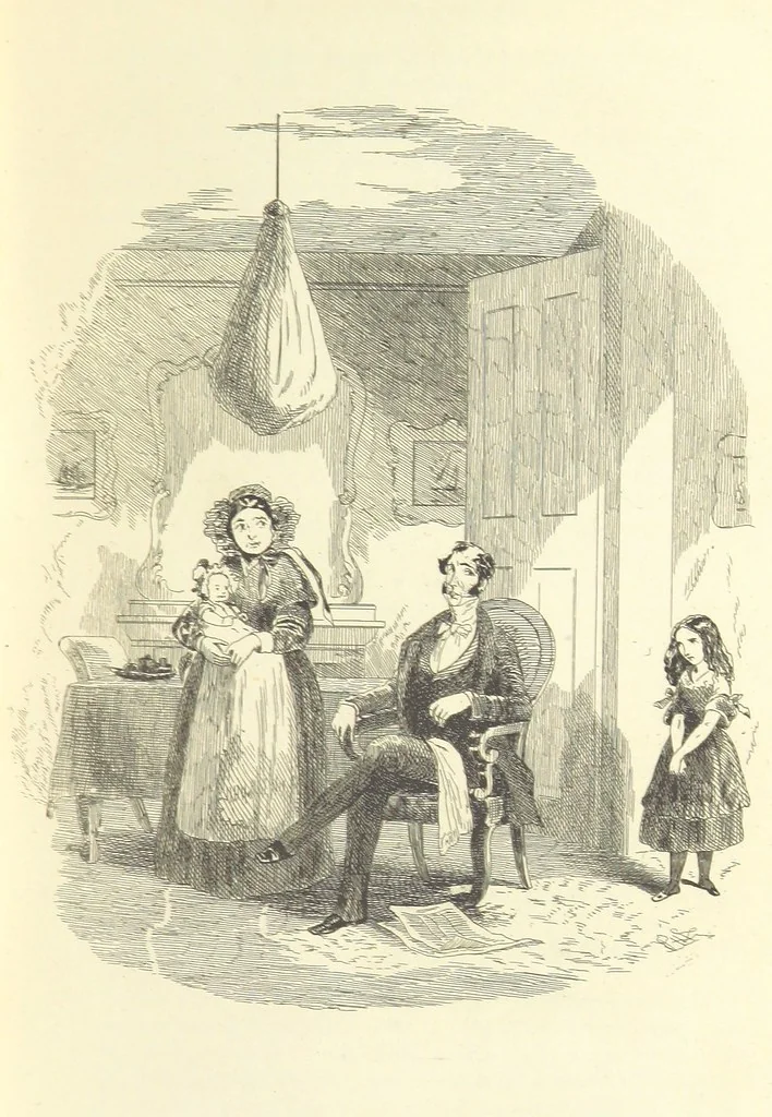 An illustration from Works of Charles Dickens. New illustrated library edition. [With a preface to each work by Edwin P. Whipple, leaf 77