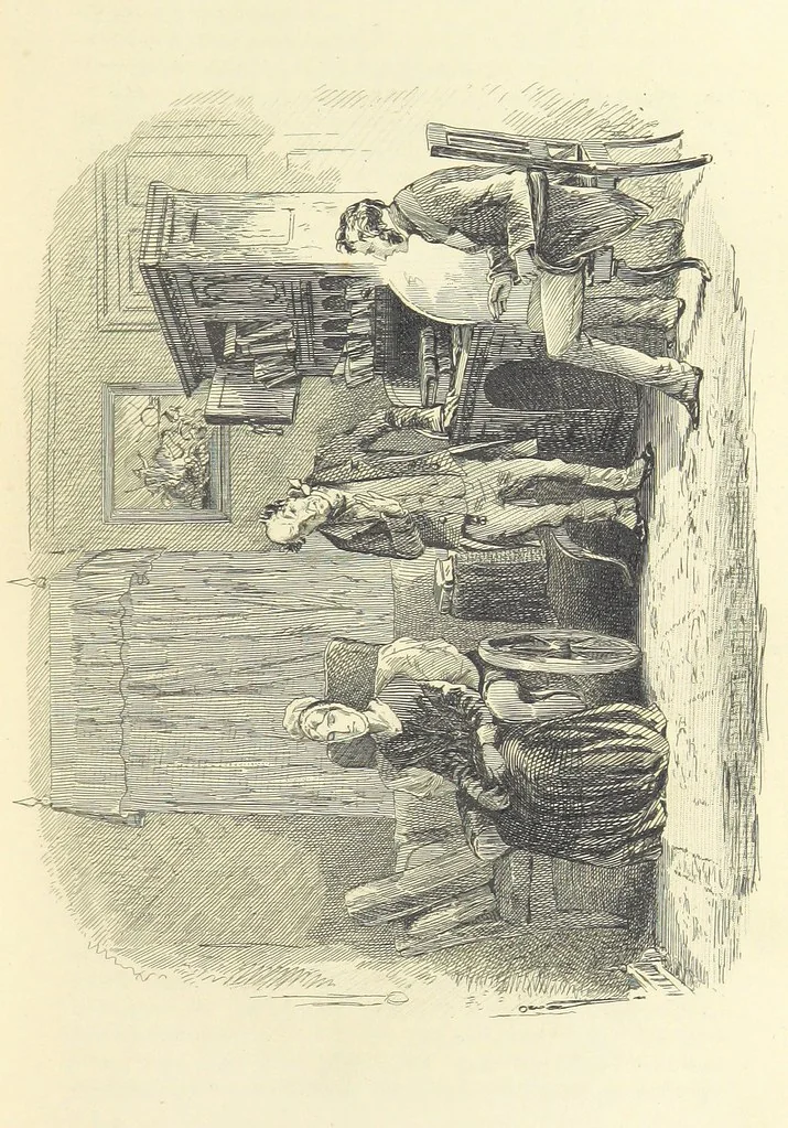 An illustration from Works of Charles Dickens. New illustrated library edition. [With a preface to each work by Edwin P. Whipple, leaf 111