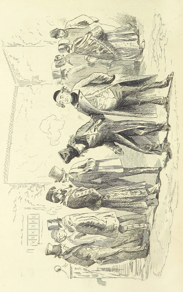 An illustration from Works of Charles Dickens. New illustrated library edition. [With a preface to each work by Edwin P. Whipple, leaf 312