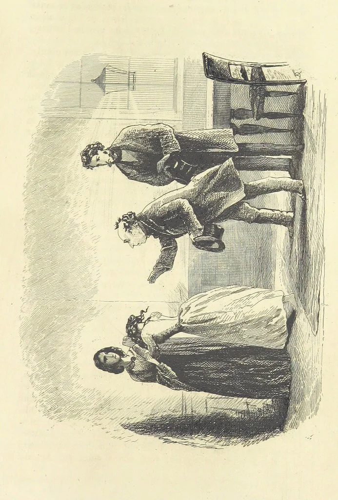 An illustration from Works of Charles Dickens. New illustrated library edition. [With a preface to each work by Edwin P. Whipple, leaf 437