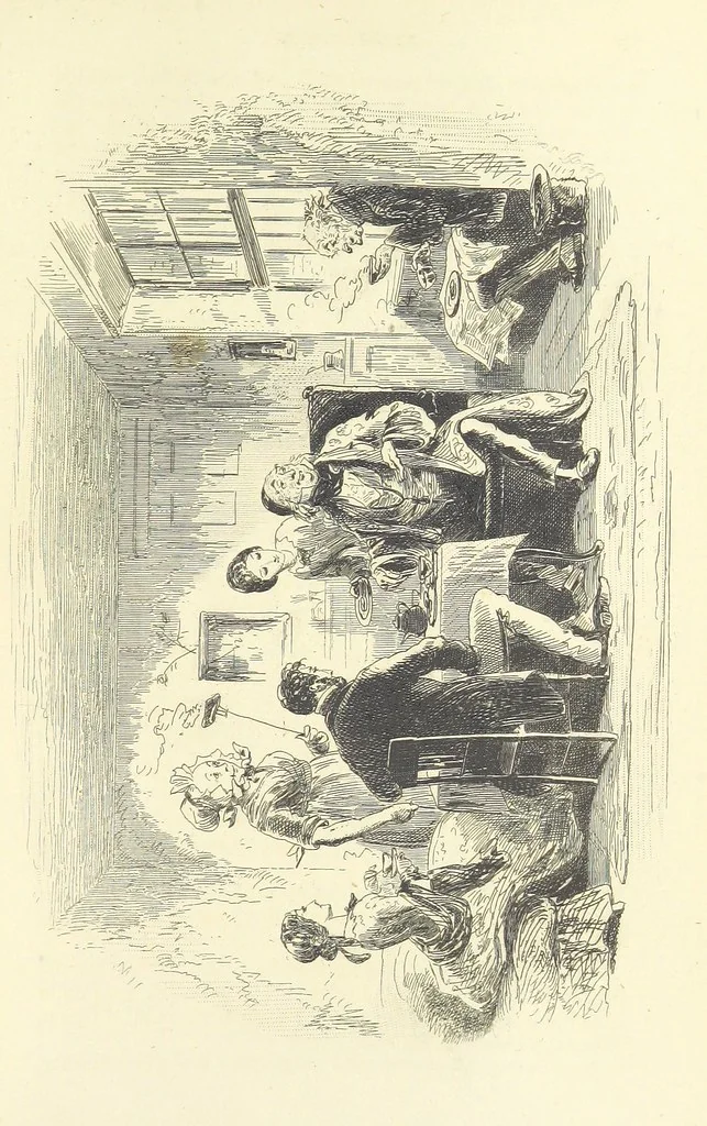 An illustration from Works of Charles Dickens. New illustrated library edition. [With a preface to each work by Edwin P. Whipple, leaf 489
