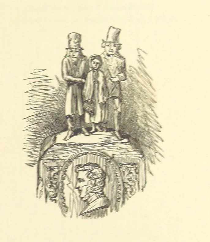 An illustration from Works of Charles Dickens. New illustrated library edition. [With a preface to each work by Edwin P. Whipple, leaf 13