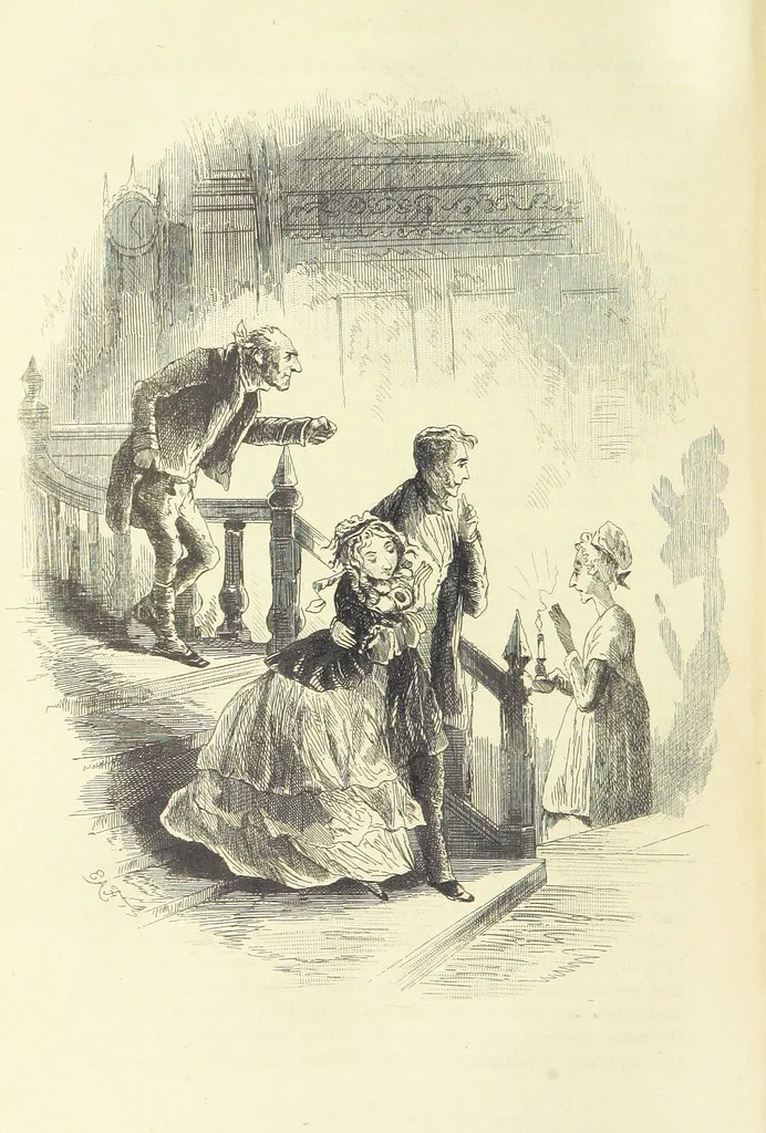 An illustration from Works of Charles Dickens. New illustrated library edition. [With a preface to each work by Edwin P. Whipple, leaf 320