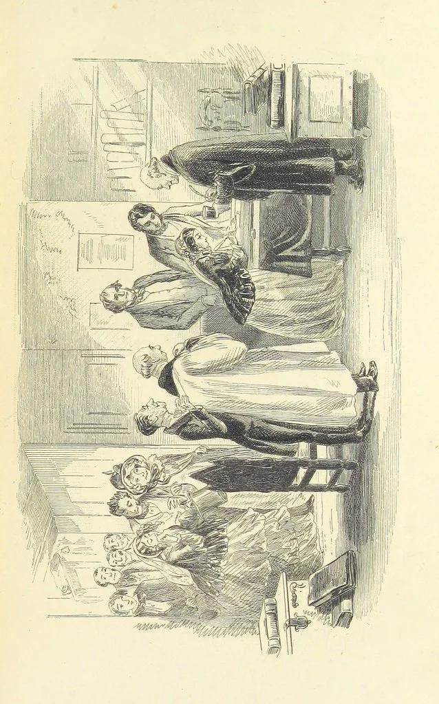 An illustration from Works of Charles Dickens. New illustrated library edition. [With a preface to each work by Edwin P. Whipple, leaf 483