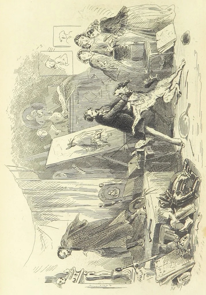 An illustration from Works of Charles Dickens. New illustrated library edition. [With a preface to each work by Edwin P. Whipple, leaf 92