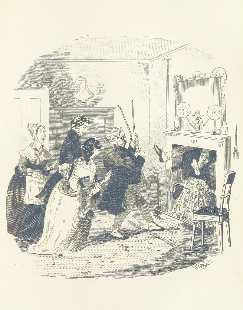 An illustration from Works of Charles Dickens. New illustrated library edition. [With a preface to each work by Edwin P. Whipple, leaf 275